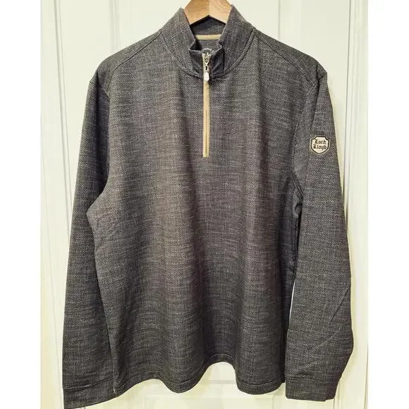 Johnnie-O Hartford Heathered 1/4 Zip Pullover Men’s L Russett NWOT Reg $169.95